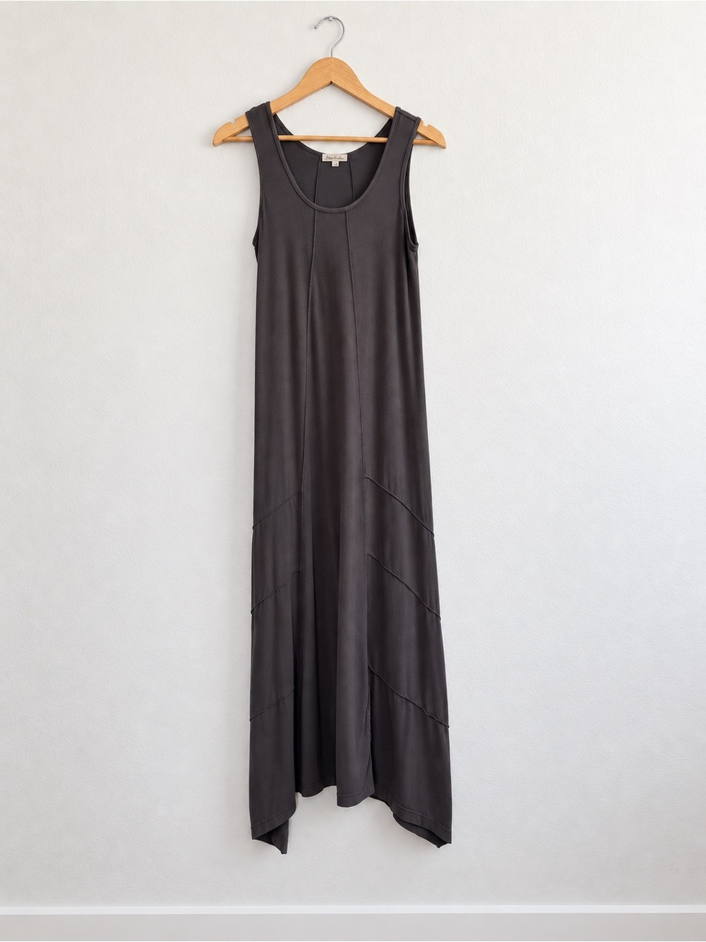 Mod-O-Doc Maxi Dress Asymmetrical Seamed Trapeze XS - Picture 2 of 10
